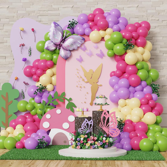 Woodland Floral themed Balloon Arch