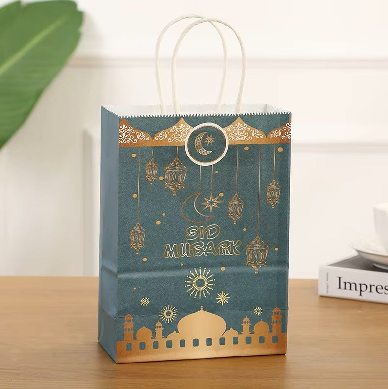 Morsun Eid Mubarak Kraft Paper Gift Bags