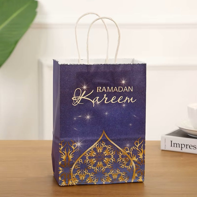 Ramadan Kareem Paper Bag Blue