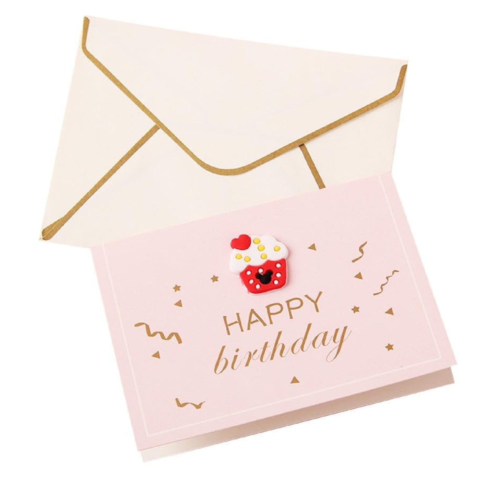 Happy Birthday Cute Cupcake Greeting Card