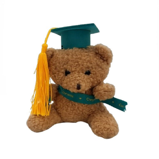 Green Soft Teddy Bear Plush Doll Graduation Gift - 13 CM