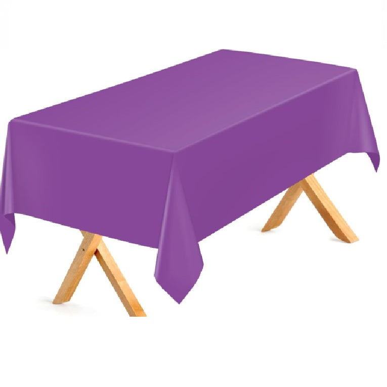 Purple Plastic Table Cover