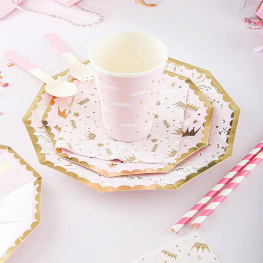 Sweet Princess Swan Paper Cups Set