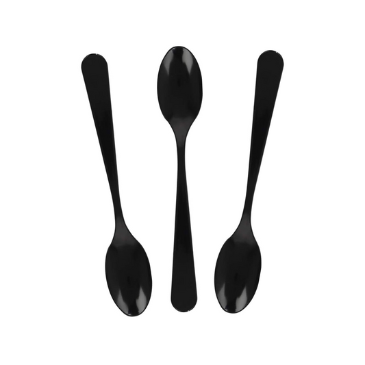 Gold and Black 2024 Graduation Theme Party Cutlery Set (Spoons)
