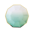 Load image into Gallery viewer, Green Ombre with Gold Foil Dots Tableware Set
