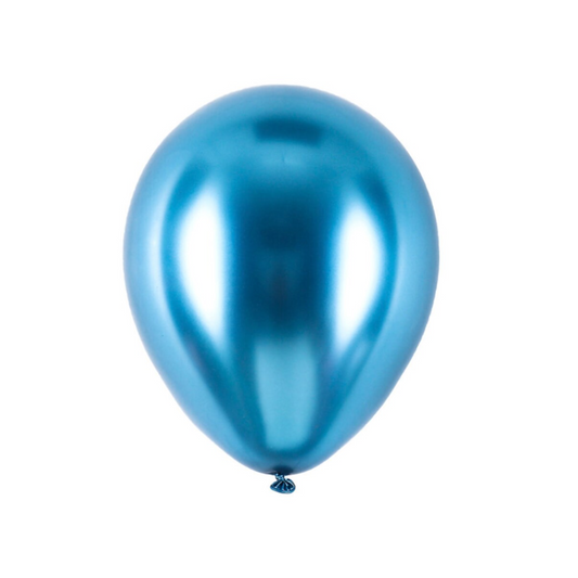 5 Inch Chrome Balloons (Blue)