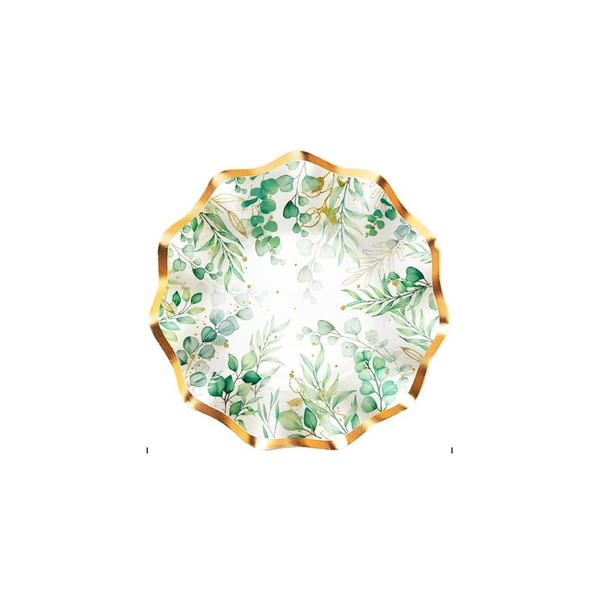 Eucalyptus Leaf 5 Inch Paper Plates Set