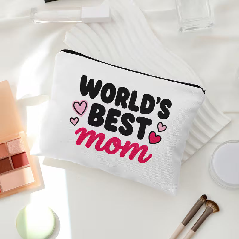 "World's Best Mom" Lined Storage Bag