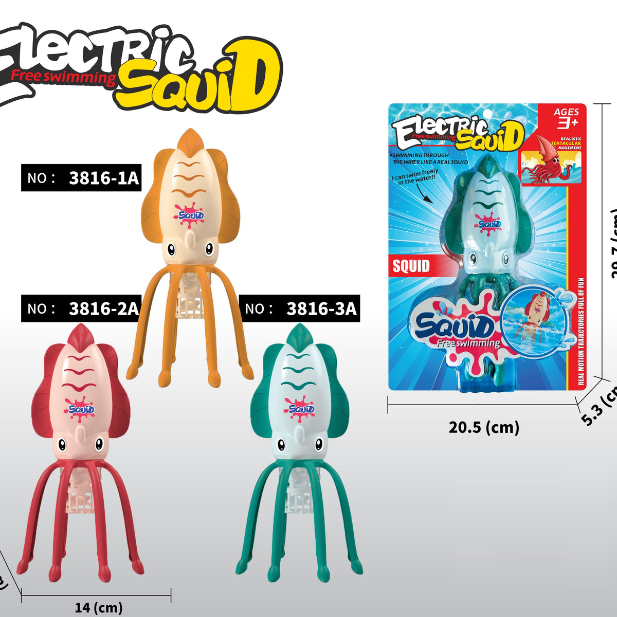 Electric Free Swimming Squid