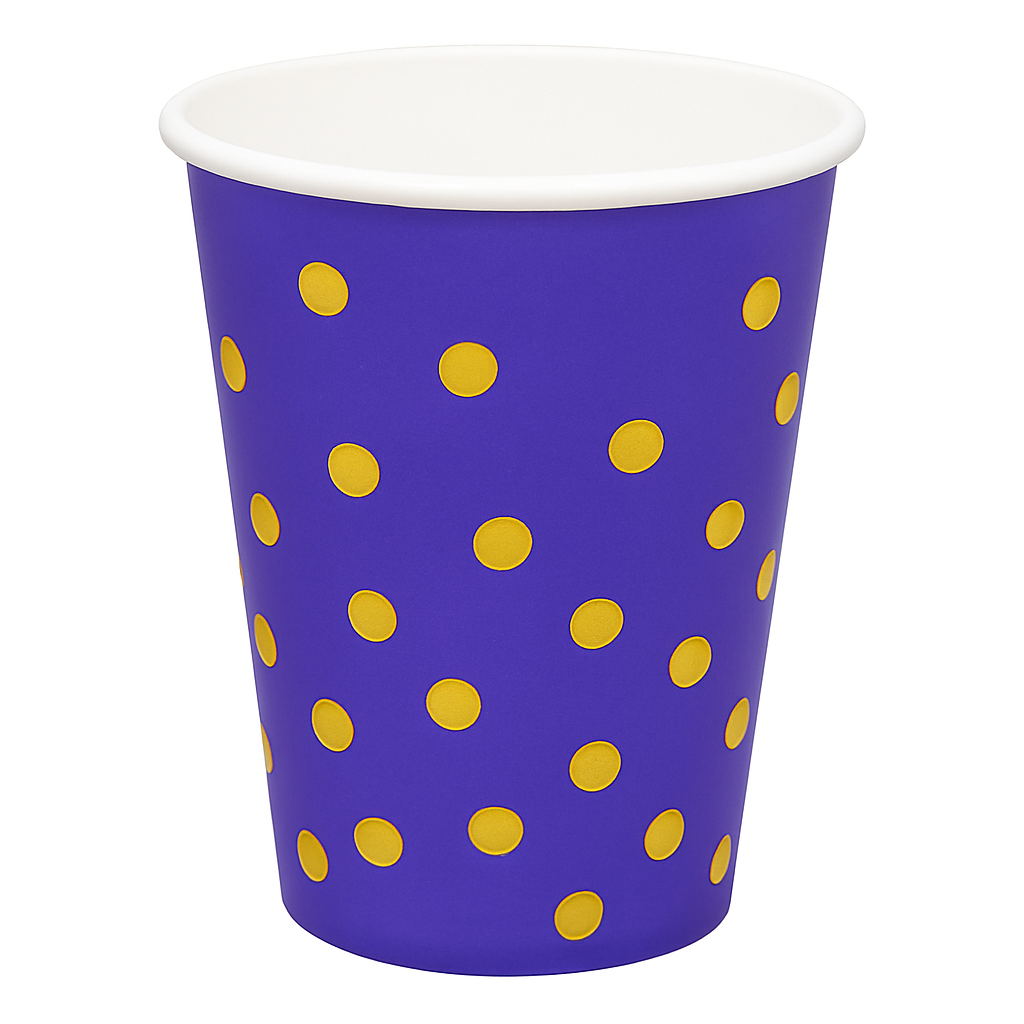 Blue and gold Theme Cups 10 Pcs