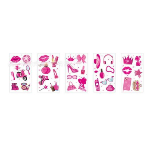 Barbie Vinyl Waterproof Cute Stickers Set