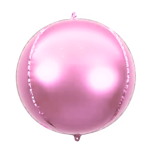 Helium 4D Round Orbz Foil Balloons 22 Inch (Pink)