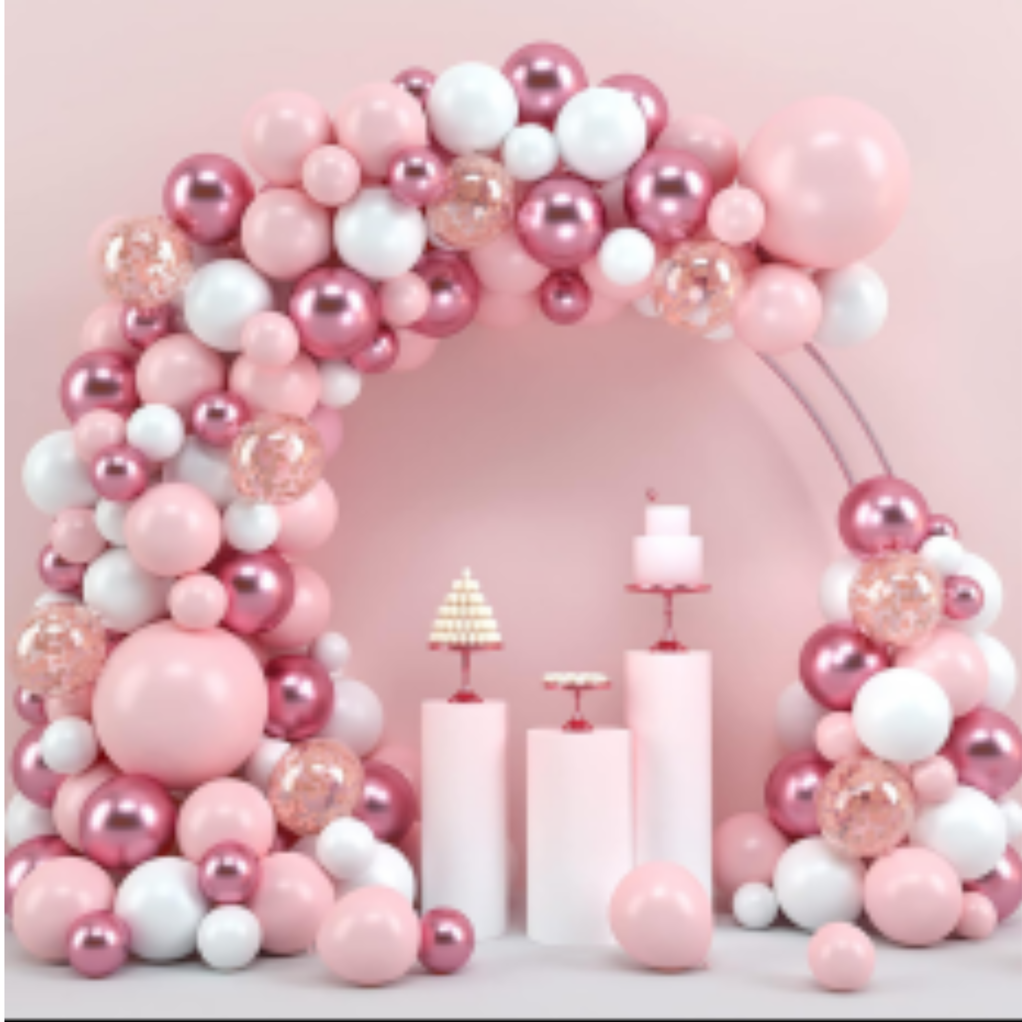 Pink Balloon Arch Decorations