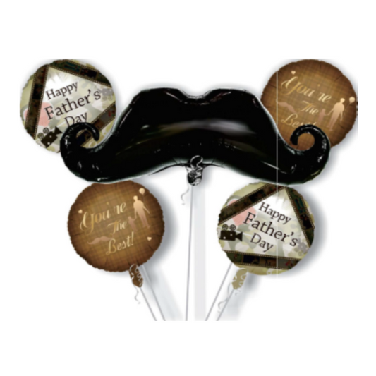 Happy Father's Day Foil Balloons Set - Helium