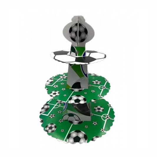 3-Tier Soccer Cupcake Stand