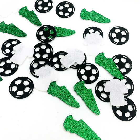 Glitter Felt Football Theme Confetti