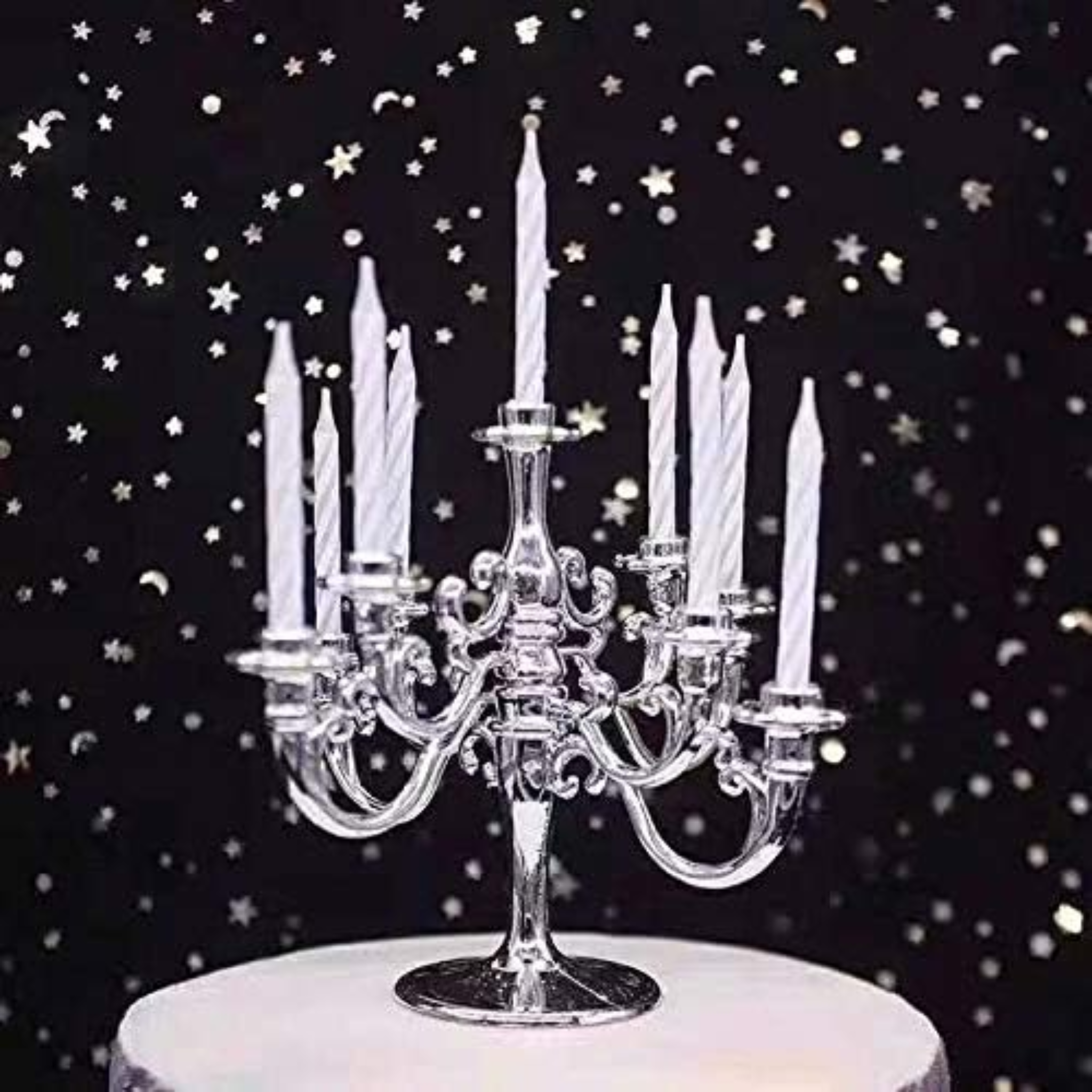 Plastic Chandelier with Candles