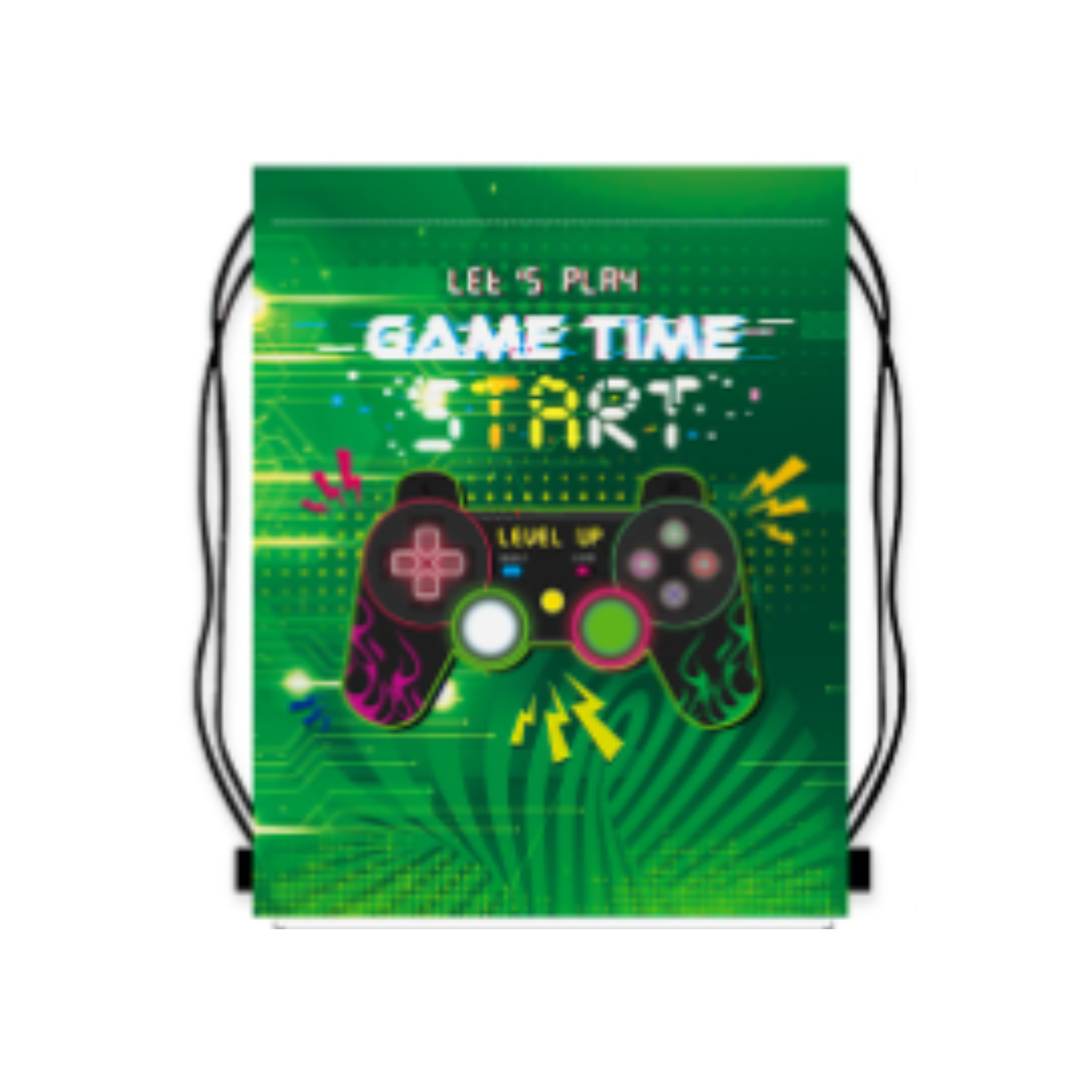 Game Time Drawstring Gift Bag