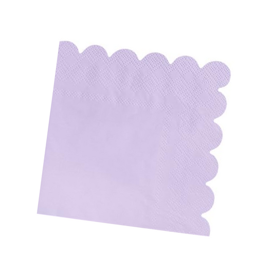 Light Purple Party Paper Napkins Set