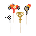 Load image into Gallery viewer, Racing Themed Cup Cake Toppers Set
