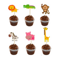 Load image into Gallery viewer, Safari Theme Cupcake Toppers Set
