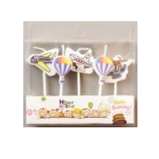 Plane-Shaped Birthday Candles