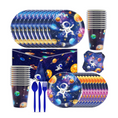 Load image into Gallery viewer, Galaxy Space Theme Party Tableware Set
