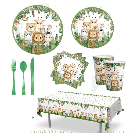 Safari Theme Party Tableware Set