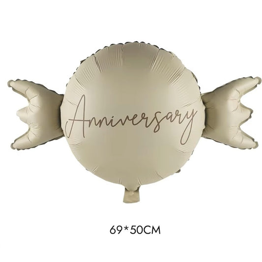Nude Color Candy Anniversary Foil Balloon