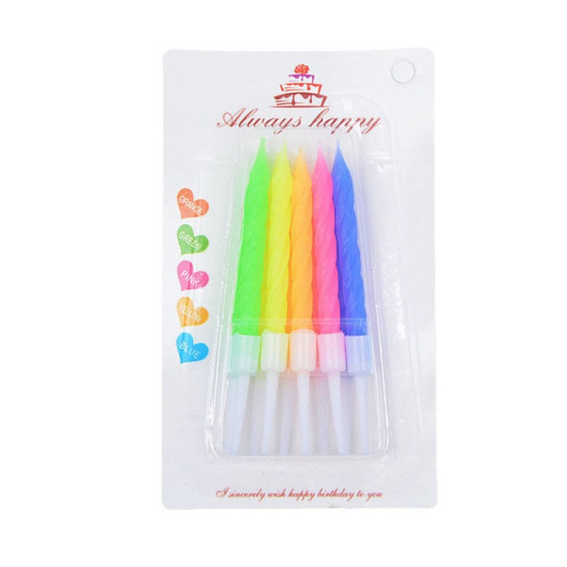 Colored Birthday Candles