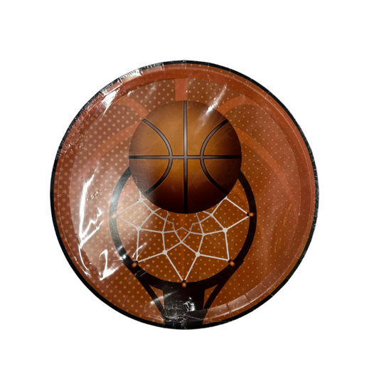 Basketball themed 9 Inch Plate Set 8 pcs
