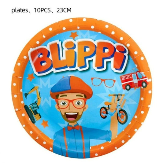 Blippi 9 Inch Plate - 10 Pcs
