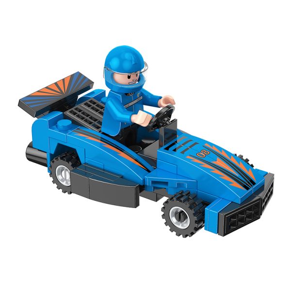 Pull Back Building Car Race