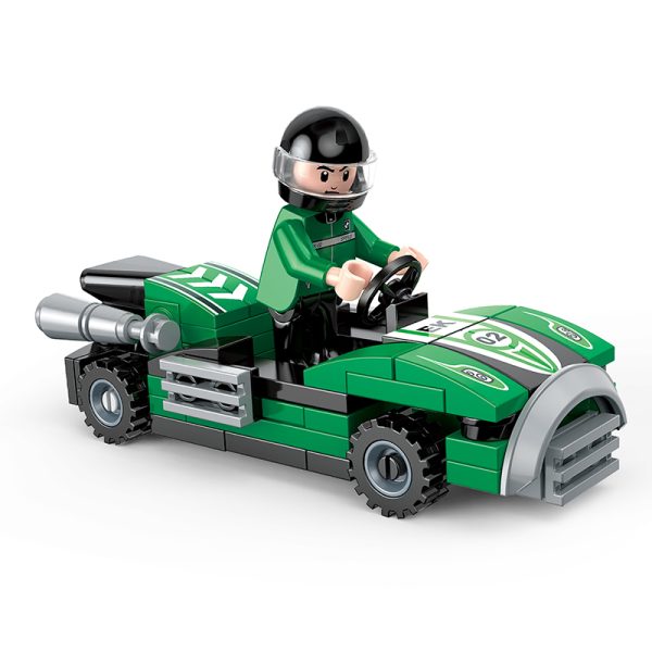 Pull Back Building Car Race