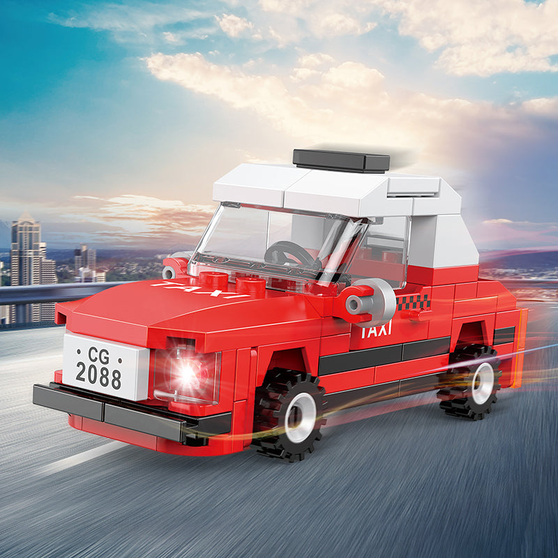 City Pull Back Car Building Block