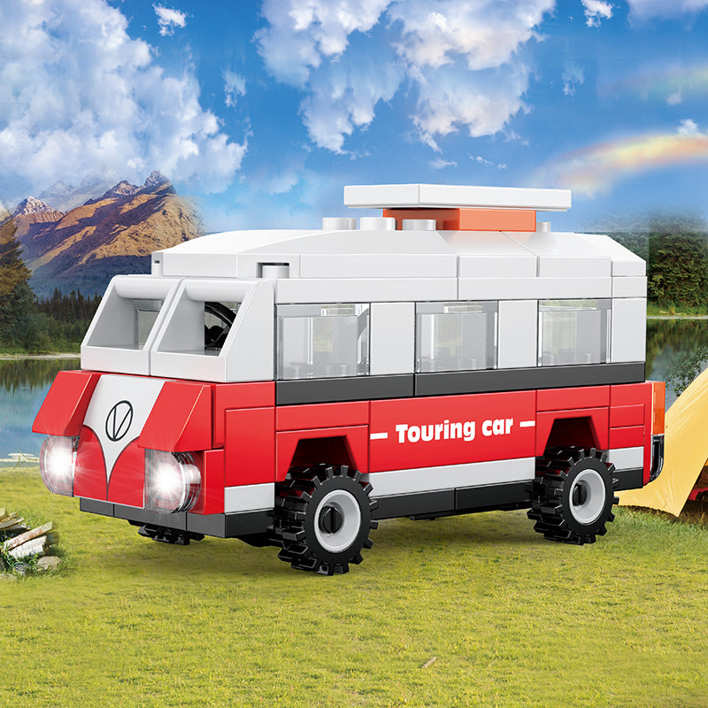 City Pull Back Car Building Block