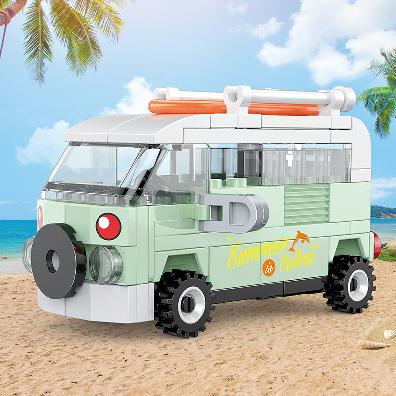 City Pull Back Car Building Block