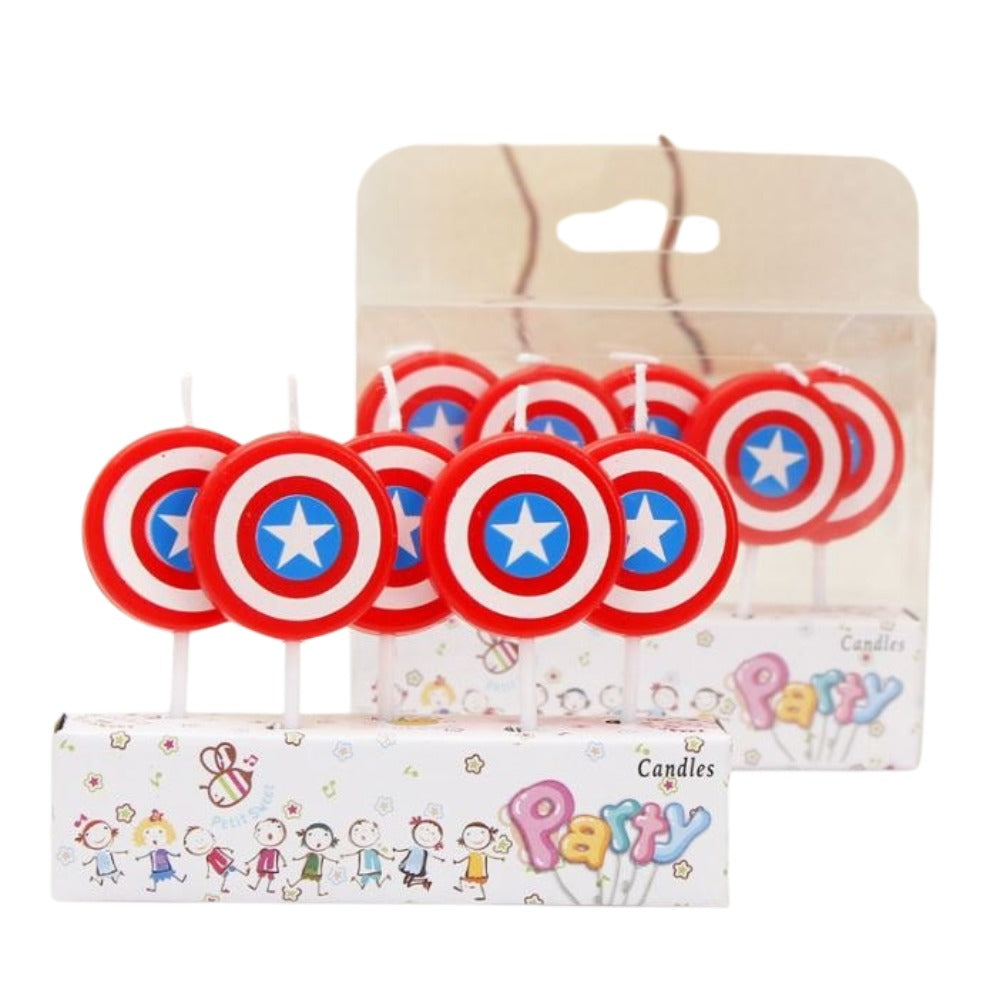 Captain America Shield Candle Set 8*10*2cm