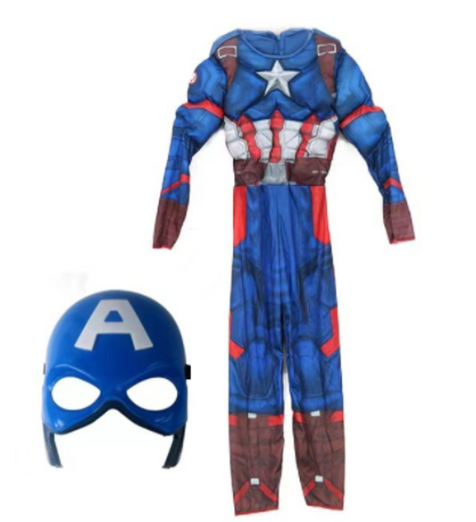 Captain America Costume Boys