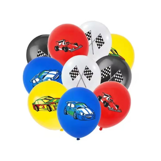 Car Racing Themed Balloons - 20 Pcs