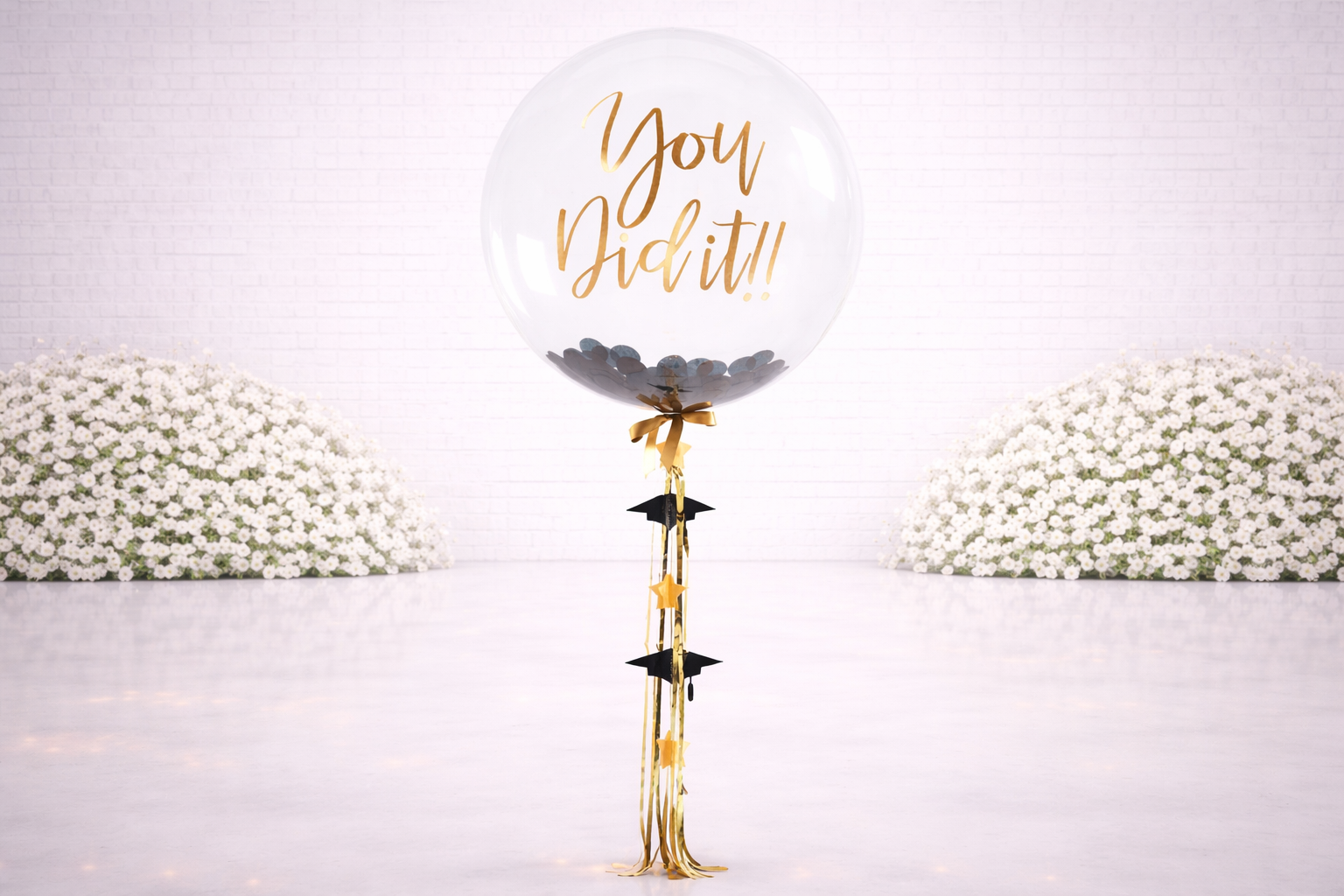Graduation “You Did It!” Helium Bobo Balloon