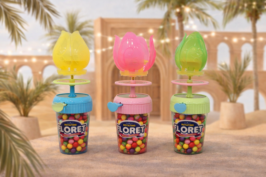 Garangao Flower Toy with Light box with candy - 1 Pc
