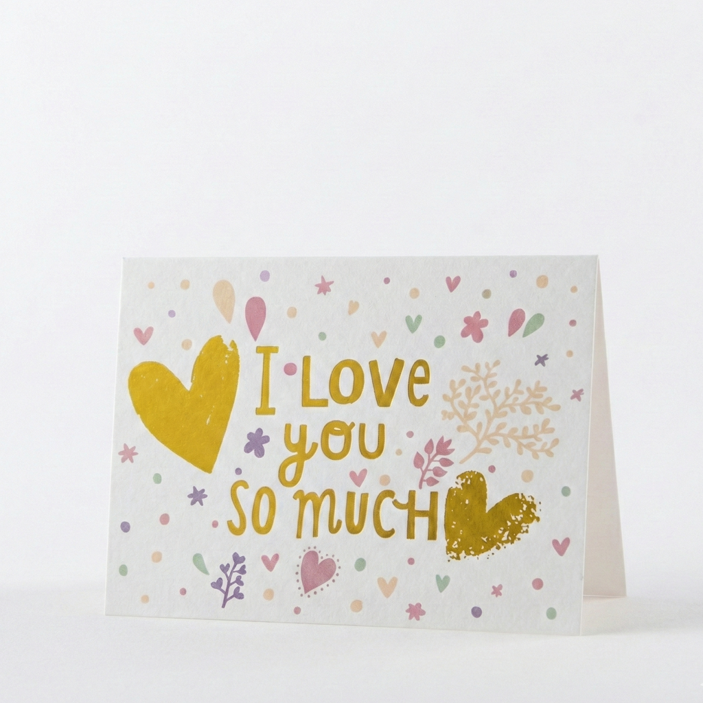 I Love You So Much Greeting Card