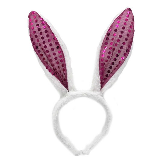 Eastern Bunny Sequin Pink Headband 18*30cm