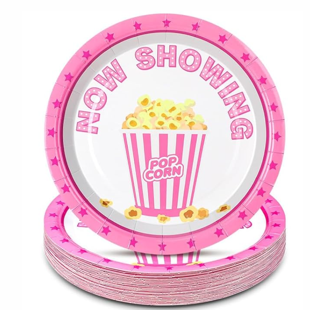 Movie Night 7 inch Tableware Set (Pink)