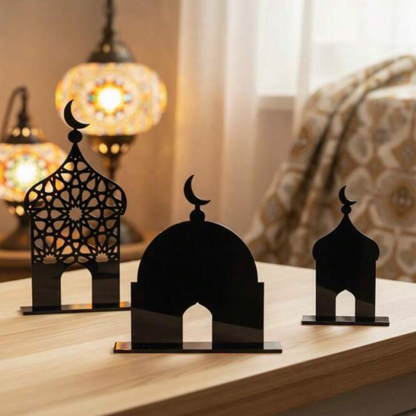 Eid Acrylic Decorative Home Stand - 3 Stand