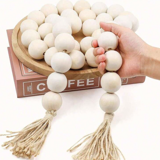 Eid Decorative Wooden Beads | 1 M Length - 1.5 Inch Diameter