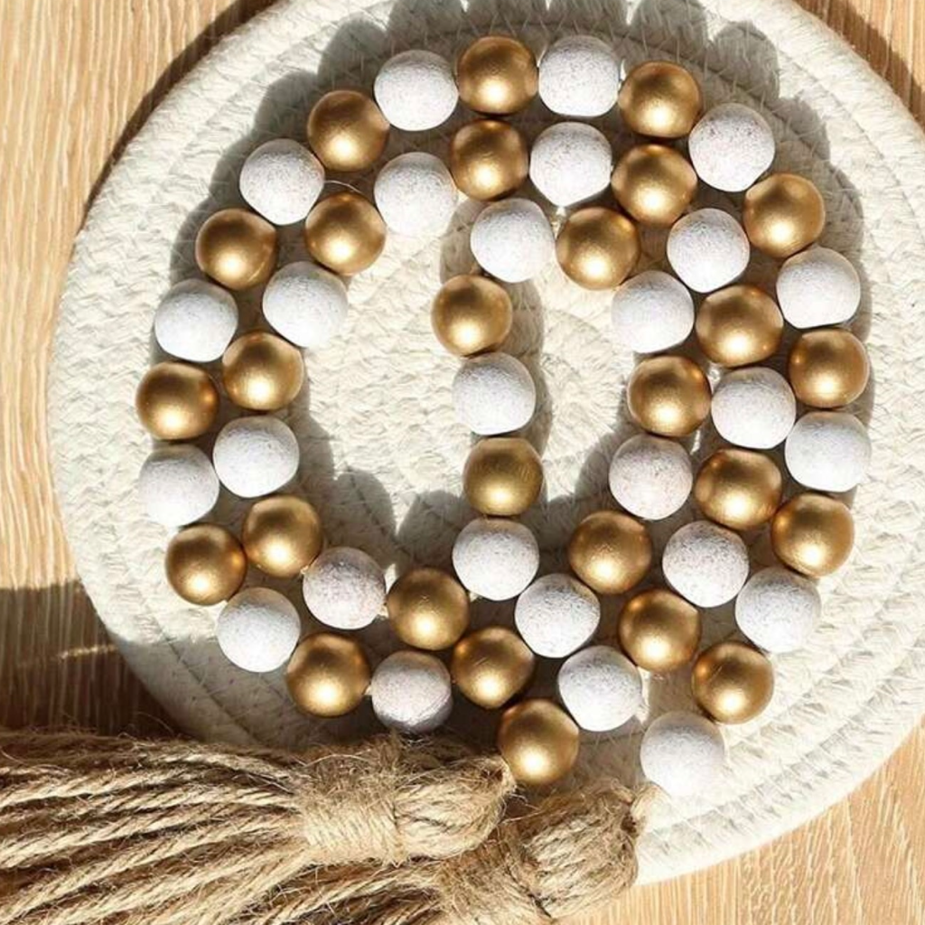 Eid Decorative Wooden Beads - 85 CM -1.6 CM Diameter