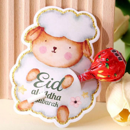 Eid Al Adha Card with Lolipop - B
