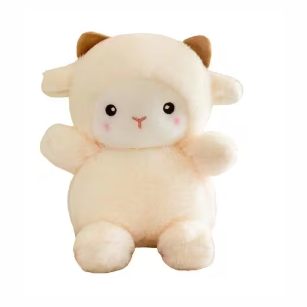 Eid White White Sheep Plush - Soft Woolly Lamb 25 Cm